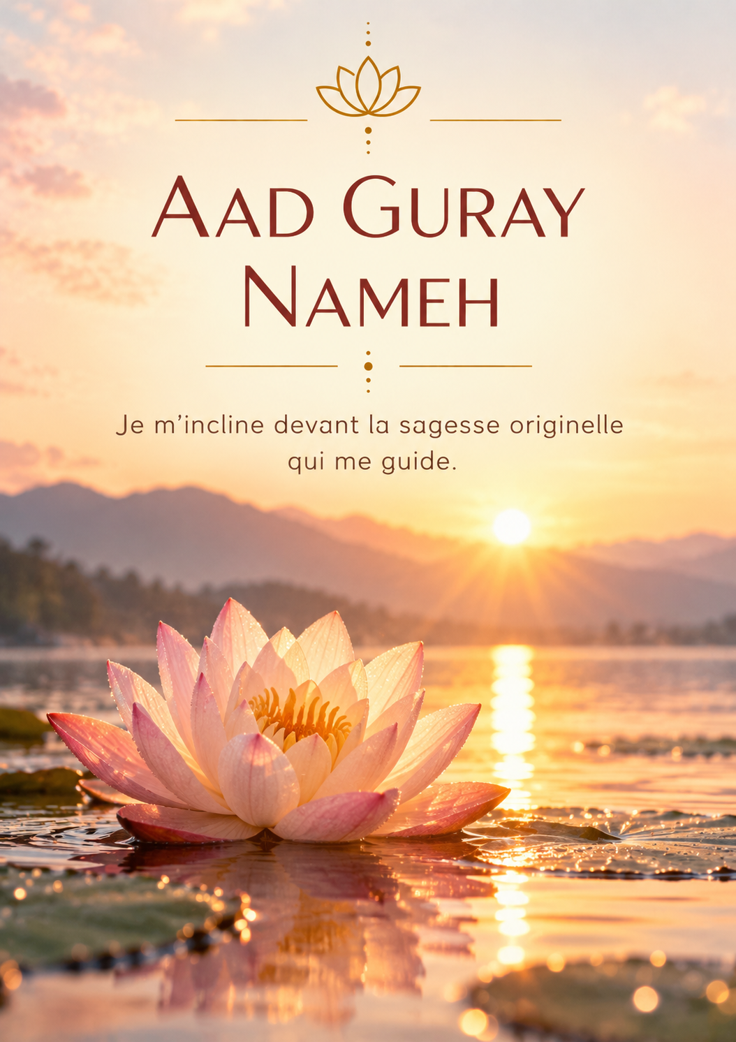 Aad Guray Nameh — Je m’incline devant la sagesse originelle qui me guide